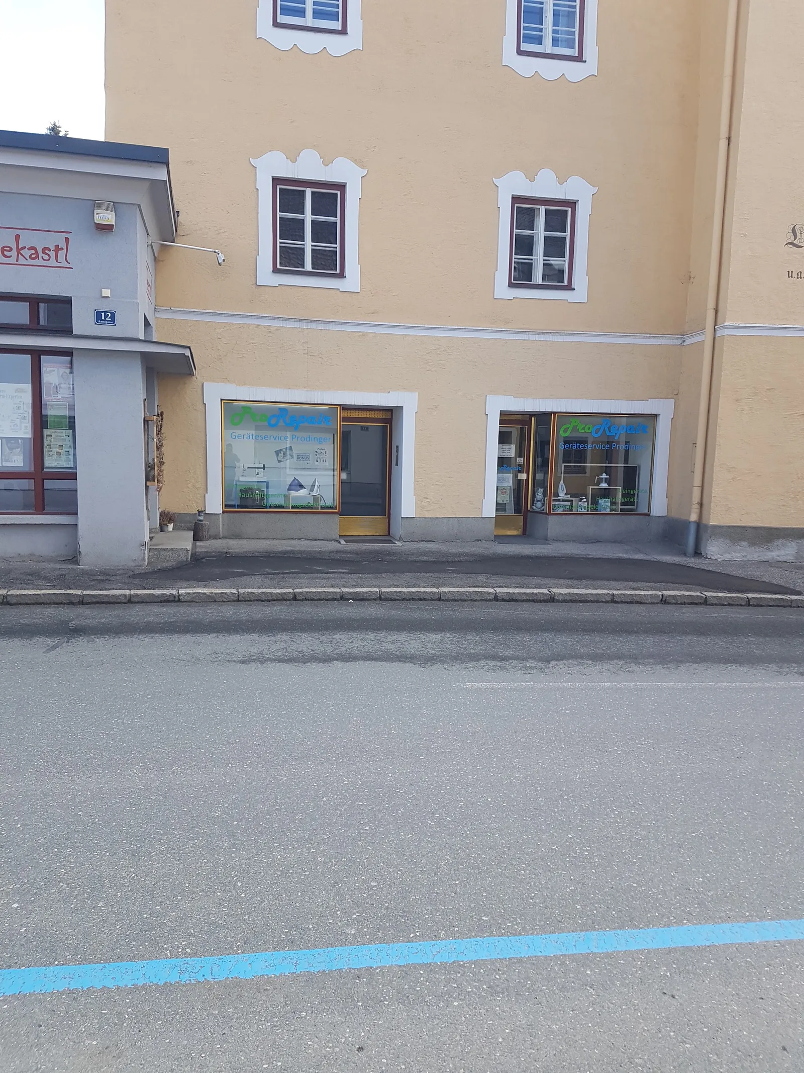 Außenansicht von ProRepair in der Amtsgasse in Tamsweg